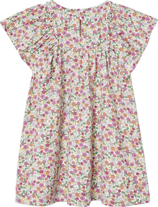 Vertbaudet Weites Mädchen Kleid mit Blumenmuster