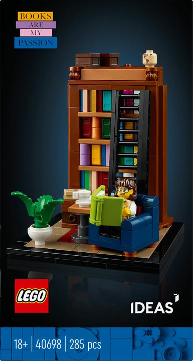Actual product image LEGO Books are my passion (40698, LEGO Ideas)