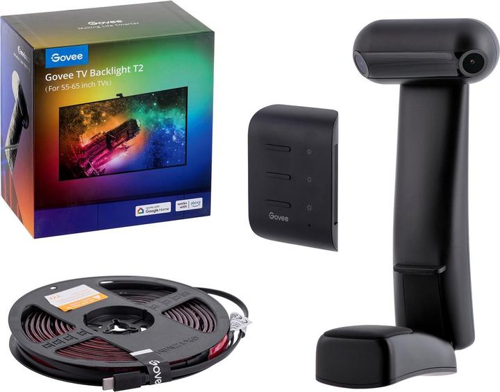 Productafbeelding Govee Envisual TV Backlight T2, RGBIC, WiFi, BT (RGBIC, 360 cm, Interieur)