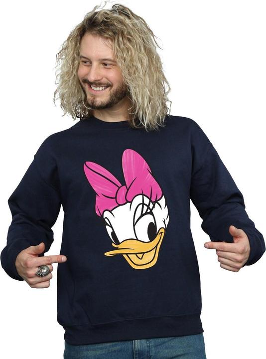 Actual product image Disney Mens Daisy Duck Head Painted Sweatshirt (XXL)