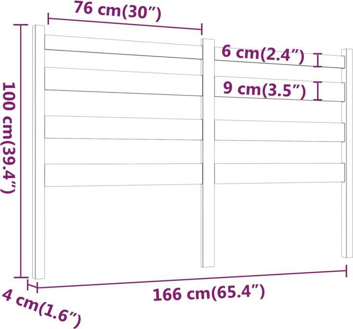 Immagine prodotto VidaXL Bonar (166 x 4 x 100 cm)