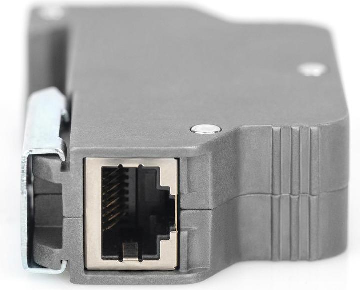 Actual product image Digitus PoE Surge Protector (RJ45), DIN rail mounting, indoor (Overvoltage protection adapter)