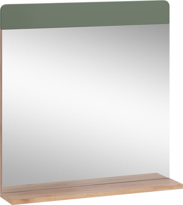 Immagine prodotto Vichy Badezimmerspiegel Izan, Grün/Goldkraft Eiche, 60 x 62 cm mit Ablage