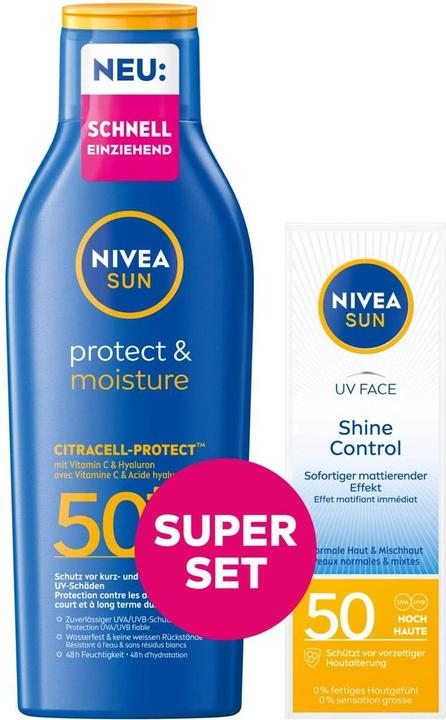 NIVEA Protect & Moisture (Sun lotion, SPF 50, 250 ml)