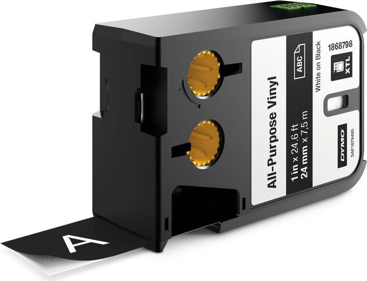 Produktbild Dymo XTL Schriftband, Vinyl (2.40 cm, Schwarz)