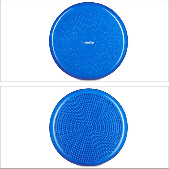 Image du produit Relaxdays Disque d'équilibre de 33 cm avec pompe à air