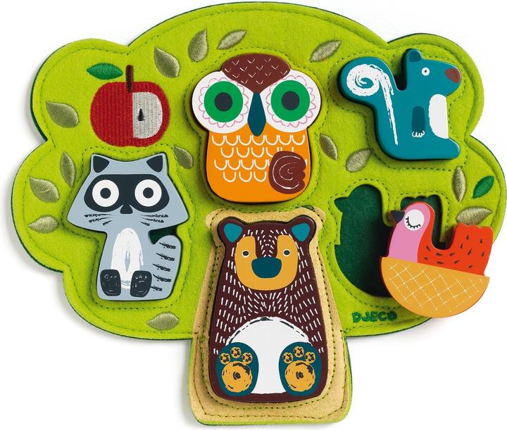 Produktbild Djeco Stoffpuzzle Oski (5 Teile)
