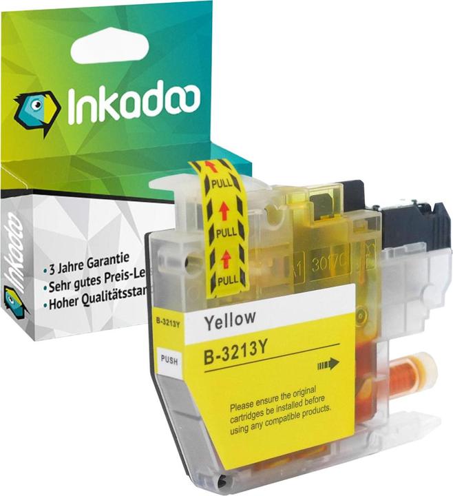 Image du produit Inkadoo cartouche d'encre compatible en remplacement de Brother LC-3213 convient à Brother DCP-J 572 DCP-J (Y)