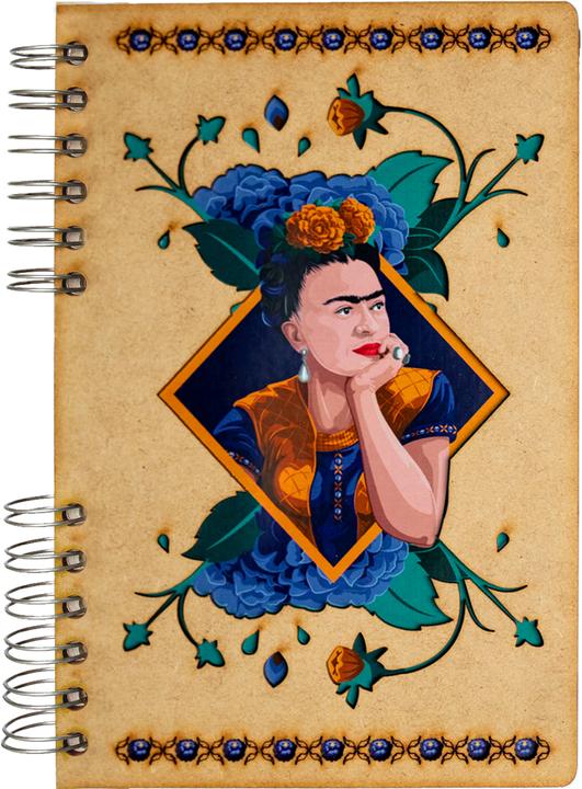 Image du produit Komoni Carnet de notes / Frida Kahlo Coude / ligné A5 (A5, À rayures, Couverture rigide)