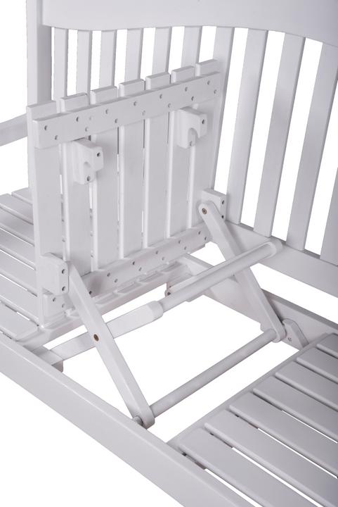 Actual product image Garden Pleasure Garden bench Singapore 985074 white wood 150.0 cm