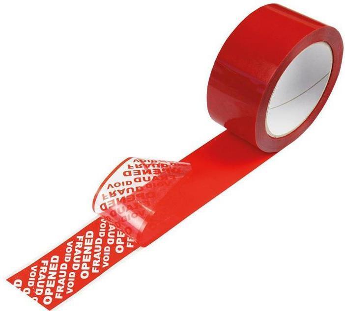 Produktbild Transpak Sicherheitssiegelband Breite 50mm Länge 50m Stärke 49µ PET rot rot (50 mm)