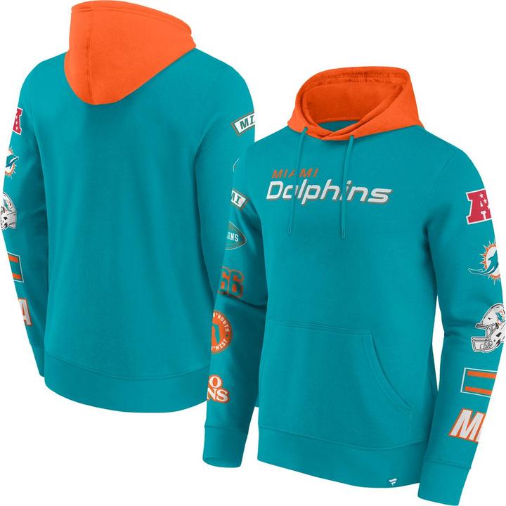 Actual product image Fanatics Miami Dolphins NFL Sleeve Prints Hoody - M (M)