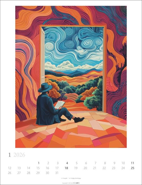 Actual product image Book Love Kalender 2026 (30 x 39 cm, German)