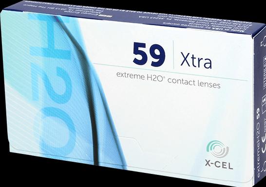 Produktbild Extreme H2O 59% Xtra (6 Stück, Monatslinse, Sphärisch)