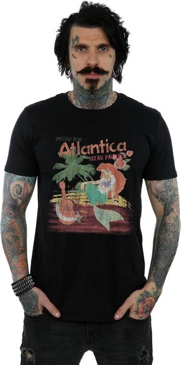 Actual product image Disney Mens The Little Mermaid Greetings From Atlantica T-Shirt (4XL)
