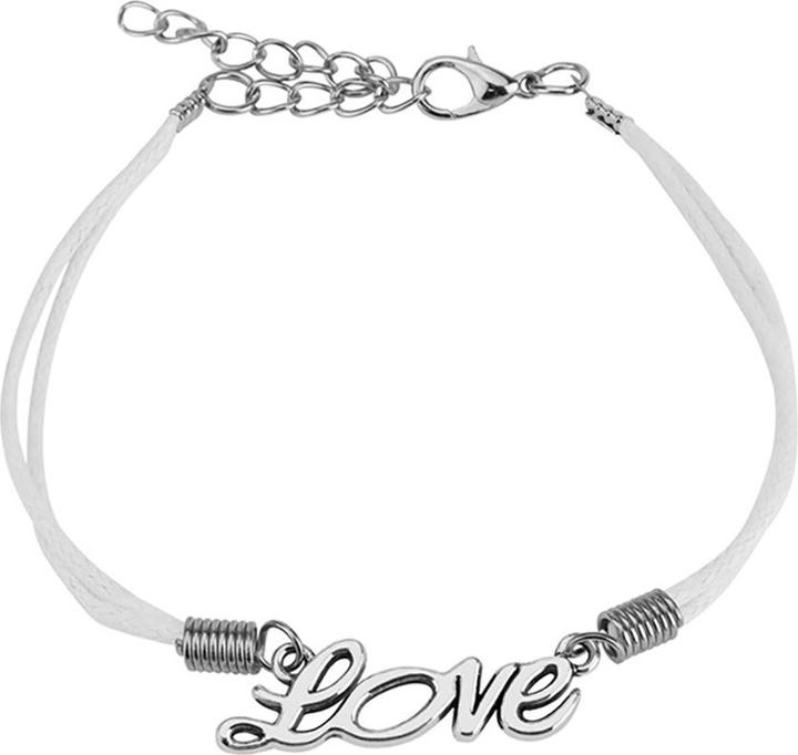 Immagine prodotto Star Piercing Bracciale in ecopelle bianco Love (Ecopelle, senza ottone)