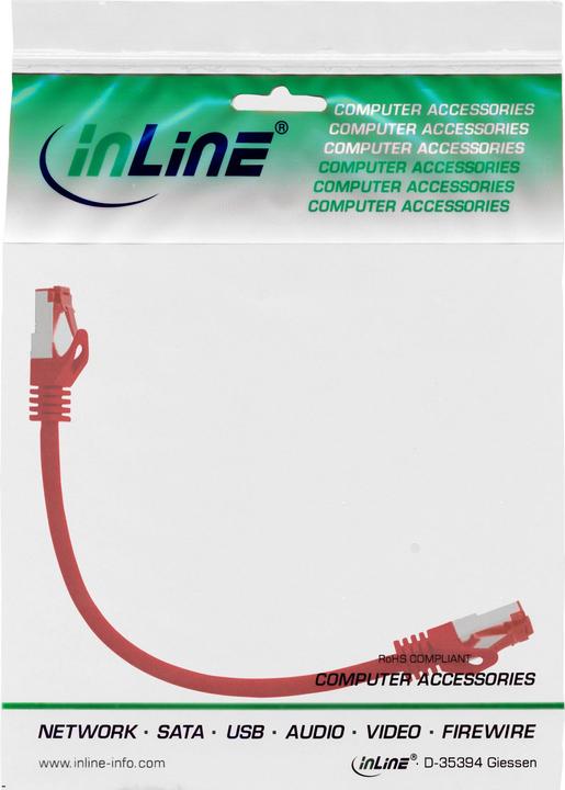 Actual product image InLine Patch cable (S/FTP, CAT6, 0.25 m)