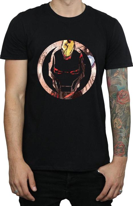 Image du produit Iron Man T-Shirt unisexe adulte Montage (M)