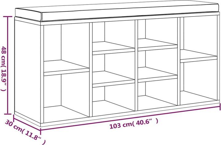 Produktbild VidaXL Bo (103 x 30 x 48 cm)
