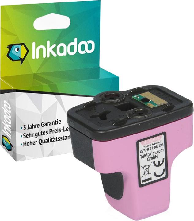 Actual product image Inkadoo Ink Cartridges compatible with HP C8775EE / 363 XL Ink Cartridge, light magenta Photomagenta (PM)