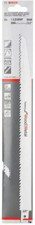 Actual product image Bosch Professional Zubehör PRO Multi Material Demolition S1210VF blade, 1.6 x 22 x 300 mm, 5 pcs.