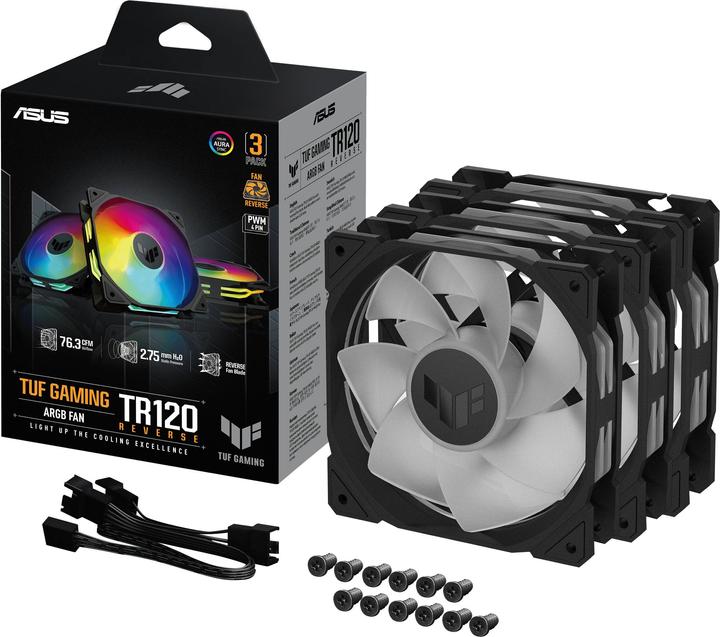 Produktbild ASUS TUF Gaming TR120 ARGB Reverse Blade 3IN1 (120 mm, 3 x)