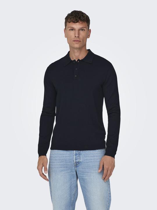 Actual product image Only & Sons Long sleeve polo shirt (XXL)