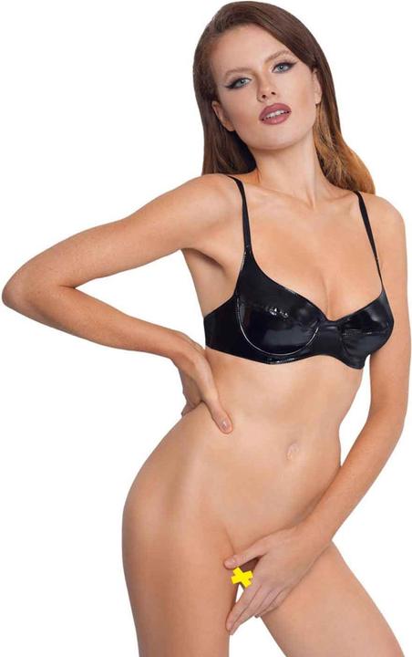 Actual product image Black Level Vinyl Bra black 80D (80 D)