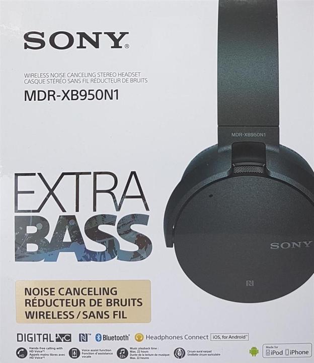 Actual product image Sony Mdr-Xb950n1 (ANC, 22 h, Cable)