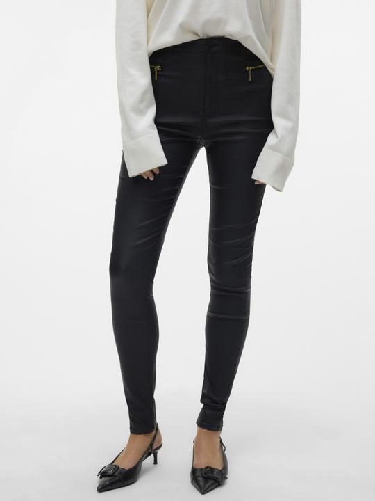 Image du produit Vero Moda VMLOA HR SKINNY COATED ZIPPER PANT EXC Pantalon (30)