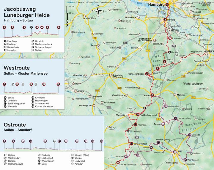 Produktbild Jacobusweg Lüneburger Heide (Deutsch, Wolfgang Barelds, 2023)