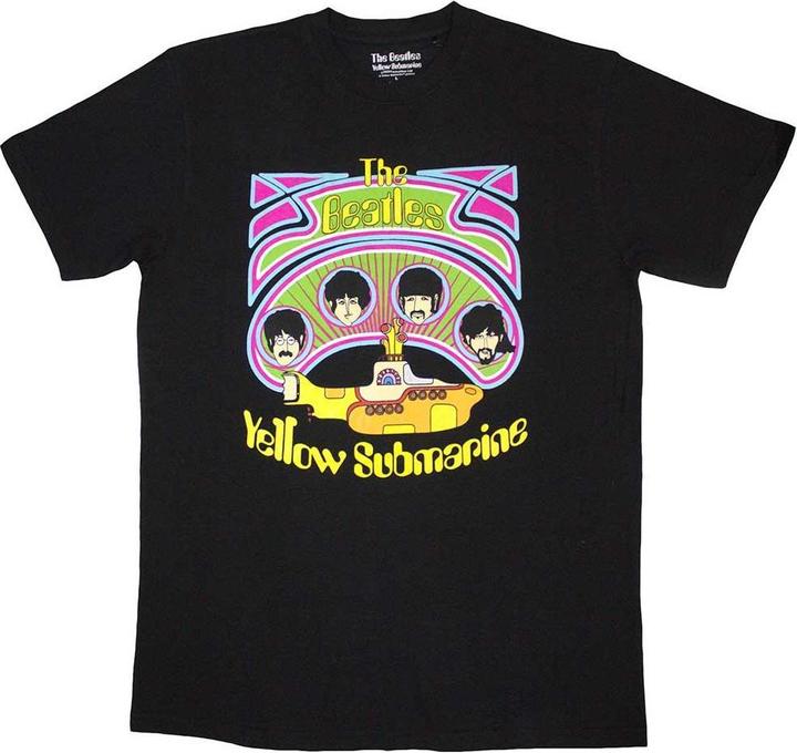 The Beatles Yellow Submarine Heads In Circles V2 TShirt