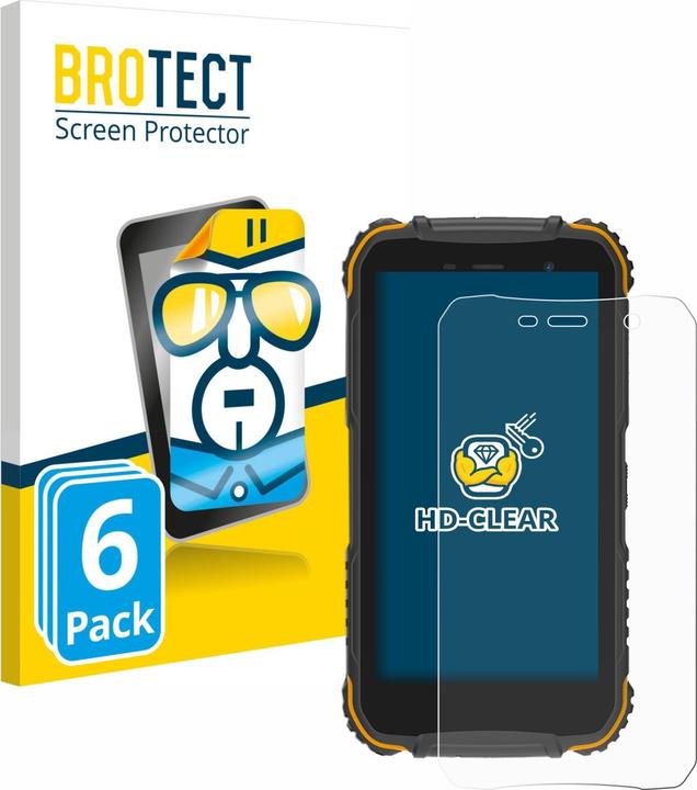 Productafbeelding BROTECT Schermbeschermer Schermbeschermfolie Helder Transparant (6 Stuk, Doogee S35)