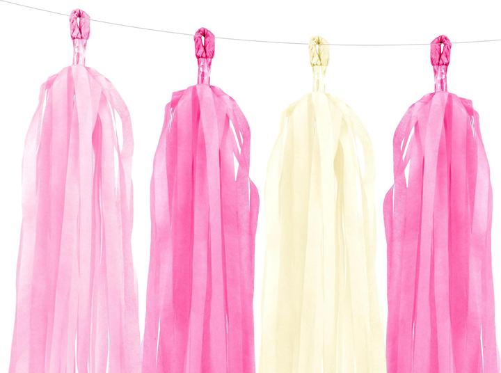 Produktbild Partydeco Girlande Quasten 1.5 m, Rosa