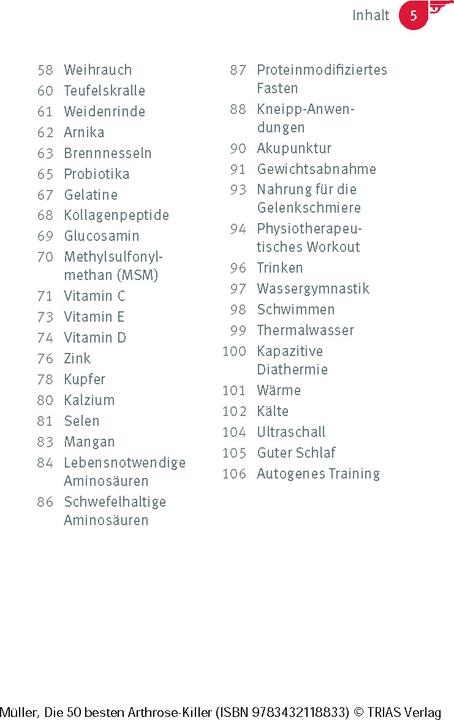 Actual product image Die 50 besten Arthrose-Killer (German, Sven-David Miller, 2024)