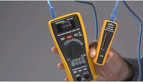 Immagine prodotto Pancontrol Tester per cavi PAN LAN1, 600, 162 x 74,5 x 44 mm (CAT II 600V, CAT III 300V)