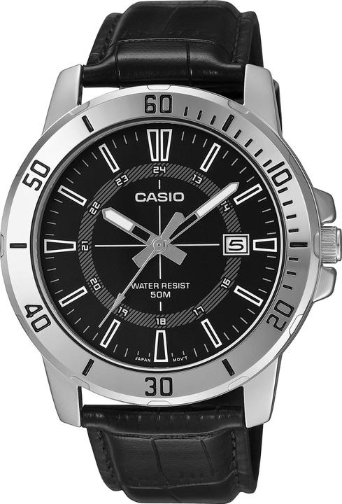 Produktbild Casio MTP-VD01L-2BV Men's Enticer Blue Leather Band Blue Dial Casual Analog Sporty Watch (220 mm)