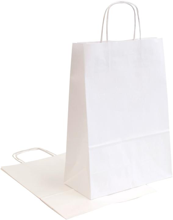 Image du produit Neutral Sacs de transport Allegra blanc SDS26-BIA Kraft, 110g, 26x12x36cm 25 pcs. (Pochette cadeau, 25 x)