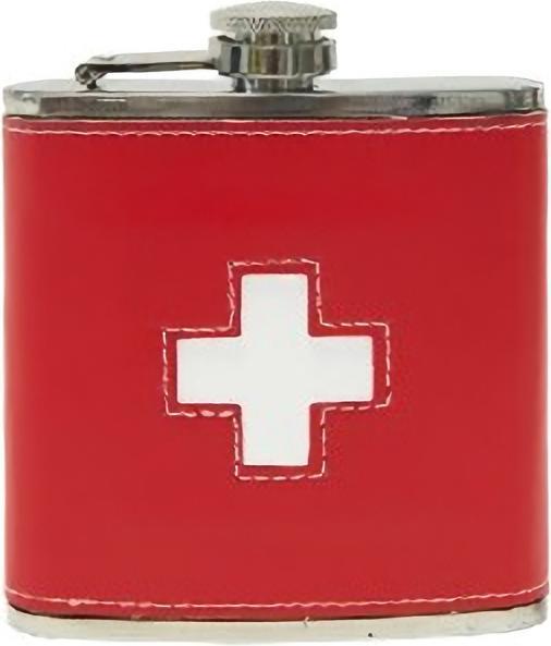 Immagine prodotto TopSpirit Fiaschetta in pelle rossa 1,7 (170 ml)