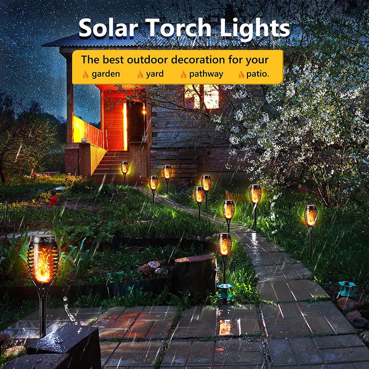 Actual product image Lumina Swiss 12x LED Solar Torch Flame (120 lm, IP65)