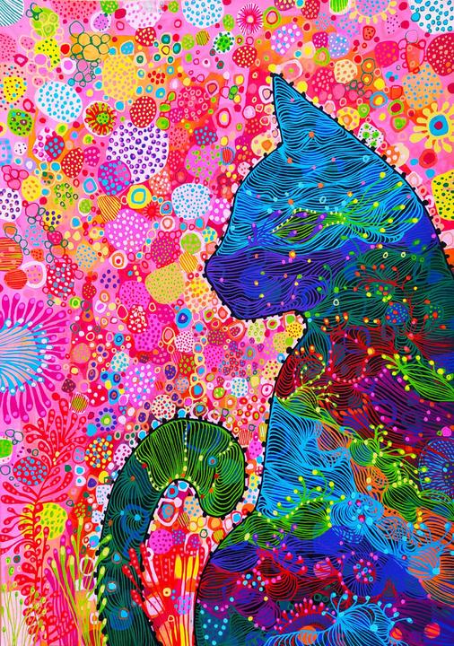 Produktbild Enjoy Puzzle Puzzle 2000 Teile - wandernde Katze (2000 Teile)