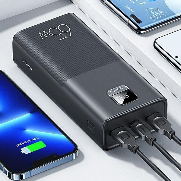 Actual product image Usams Yattu Series (30000 mAh, 65 W, 111 Wh)