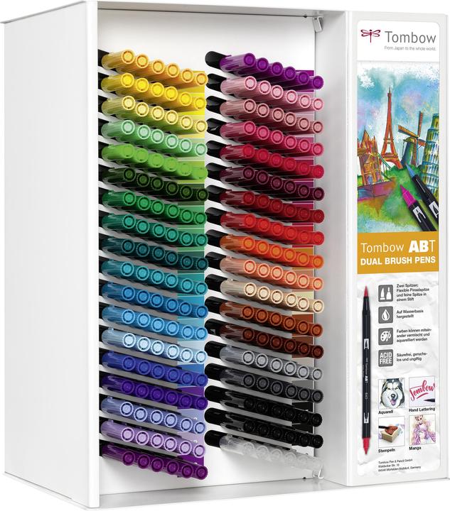 Actual product image Tombow Brush pen display 216x (Multicoloured, 6 x)