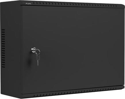 Lanberg Nástěnná jednodílná skříň 19", 4U+3U/540x200, (dodávané složené), nízkoprofilová, plné dveř