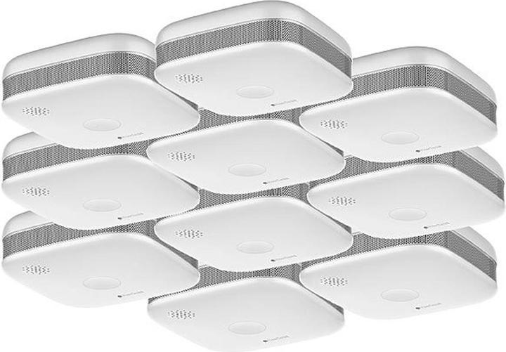 Produktbild VisorTech 10er-Set Kompakter WLAN-Design-Rauchmelder