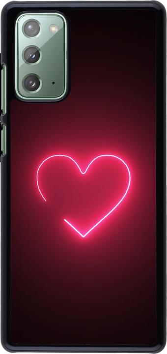Immagine prodotto PhoneLook Copertina San Valentino 2023 cuore singolo al neon (Samsung Galaxy Note 20)