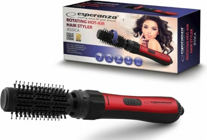 Actual product image ESP eranza EBL008 hair styling tool Hot air brush Black, Red