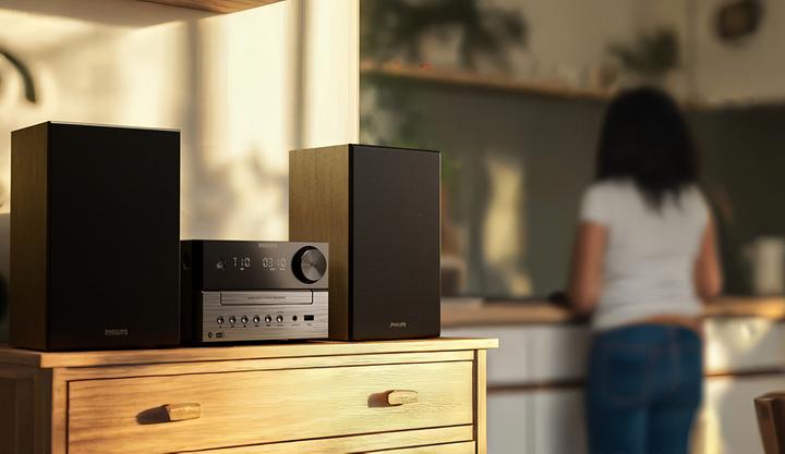 Actual product image Philips TAM3505 Micro System, black (Bluetooth, CD player, 1x 20 W)