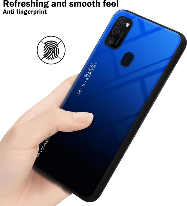 Produktbild Cadorabo TPU 2 Farben Glas Cover (Samsung Galaxy M30s, Samsung Galaxy M21)