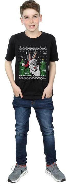 Immagine prodotto Looney Tunes Bugs Bunny Christmas Fair Isle Maglietta Ragazzi (152, 158)